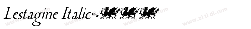 Lestagine Italic字体转换 Lestagine Italic字体转换